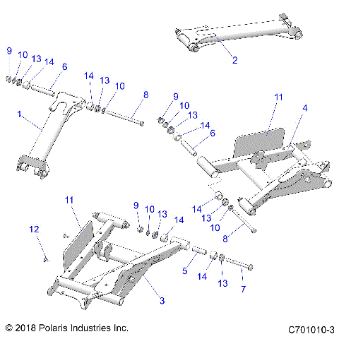 SUSPENSION, REAR CONTROL ARMS - Z21ASE99F5/S99C5/E5 (C701010-3)