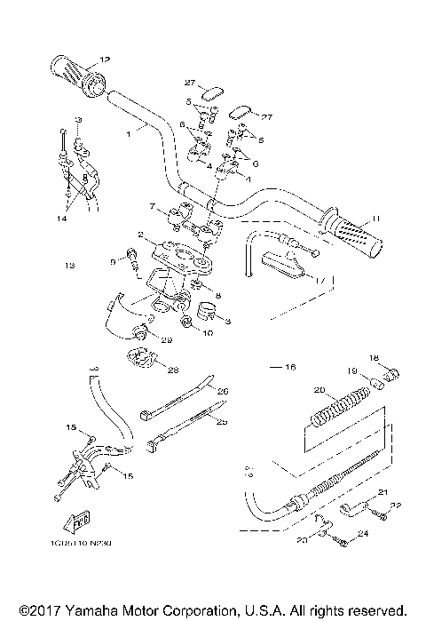 STEERING HANDLE CABLE