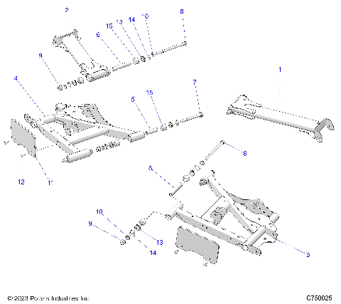SUSPENSION, REAR CONTROL ARMS - G24GAP99 (C750025)