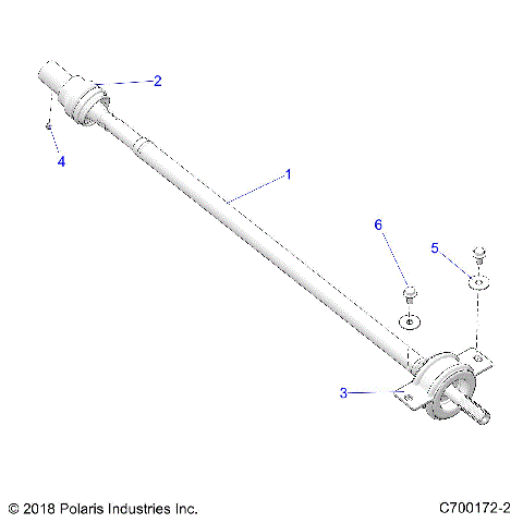 DRIVE TRAIN, REAR PROP SHAFT - G20GAJ99AK/AS/BK/BS (C700172-2)