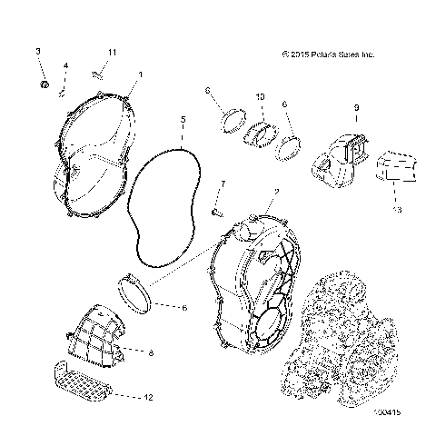 BODY, CLUTCH COVER - A16SXS95CK/CG/T95C2 [100415]