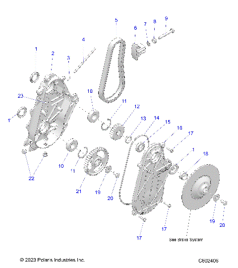 DRIVE TRAIN, CHAINCASE - S24CEA5TSL (C602406)