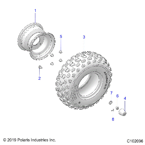 WHEELS, FRONT - A23HBBO7B3/B7 (C102096)