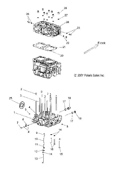 ENGINE, CYLINDER and CRANKCASE - S12PU7ESL/EEL (49SNOWCYLINDER09WIDE)
