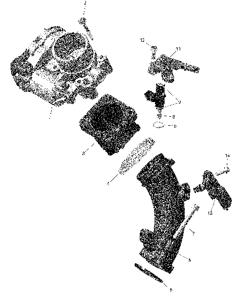01- Rotax - Air Intake Manifold And Throttle Body - 2