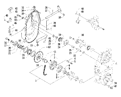 DRIVE/REVERSE DROPCASE ASSEMBLY (Optional) [55698]