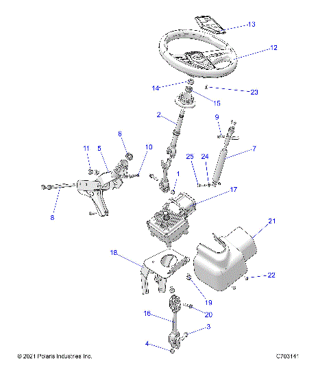 STEERING,STEERING ASSEMBLY, EPS - Z23ASE99F4/S99C4/E4/F4 (C703141)