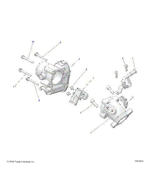 ENGINE, THROTTLE BODY and FUEL RAIL - A25SEE57B1/B3/B6/B9 (C102554)
