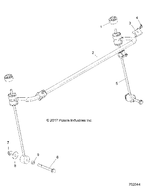 SUSPENSION, STABILIZER BAR, FRONT - Z18VHA57F2 (702044)