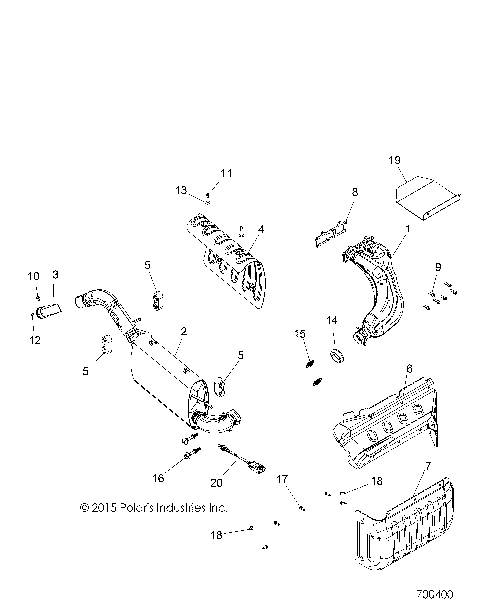 ENGINE, EXHAUST - R16RT_87 ALL OPTIONS (700400)