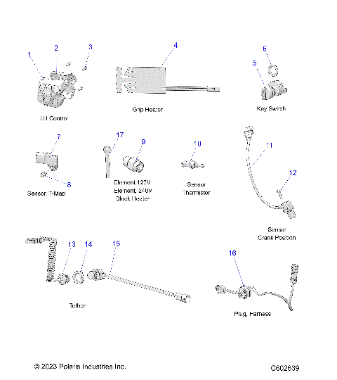 ELECTRICAL, SWITCHES, SENSORS and COMPONENTS 1 - S24TDE9FS/9FE (C602639)