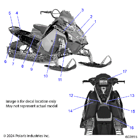 BODY, DECAL, BLACK SIDE PANEL W/GRAY ACCENT - S25TGG8RS (602855)