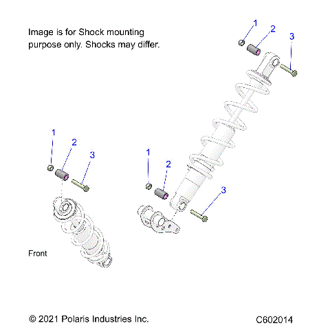 SUSPENSION, SHOCK MOUNTING, REAR SUSP. - S24TFM9BS/9BE (C602014)