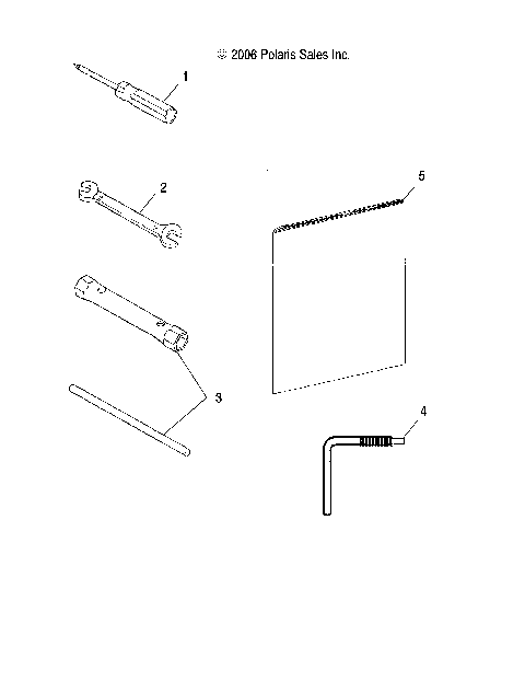 TOOLS, TOOL KIT and OWNERS MANUAL - S08NJ5BS/BE/BSA/BSF (49SNOWTOOL08TRLRMK)