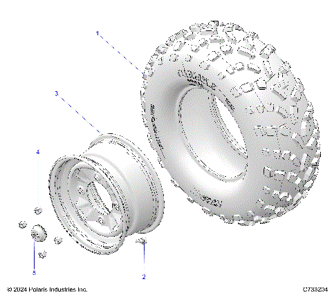 WHEELS, FRONT - R21T6A99A1/B1 (C733204)
