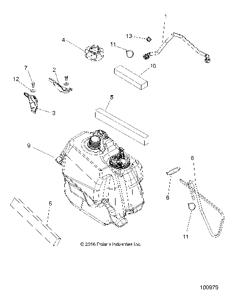 BODY, FUEL TANK ASM. - A17SDE57N2/A57N2 (100979)