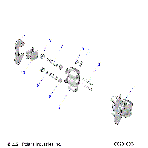 BRAKES, CALIPER, FRONT - Z25HCA18A4/A7/B4/B7 (C0201096-1)