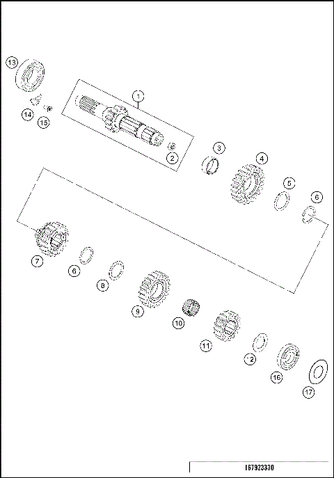 TRANSMISSION I - MAIN SHAFT