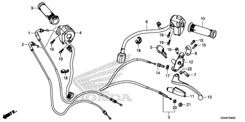 HANDLE LEVER@SWITCH@CABLE