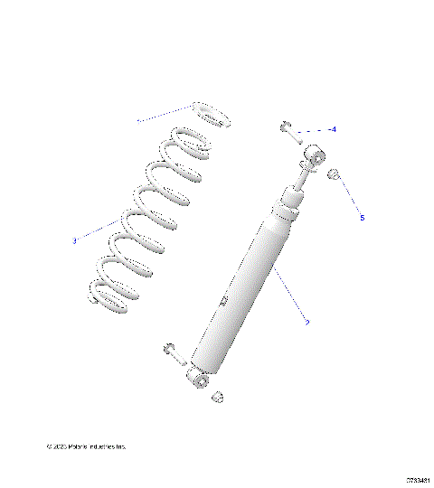 SUSPENSION, REAR SHOCK MOUNTING - R25RRV99AC (C733431)