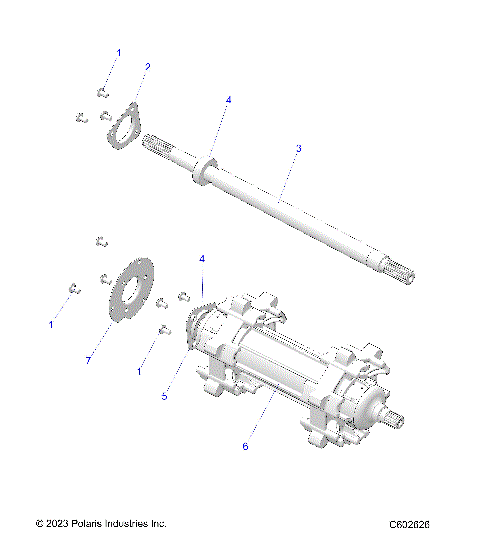 DRIVE TRAIN, JACKSHAFT and DRIVESHAFT - S24TGG8RS (C602626)