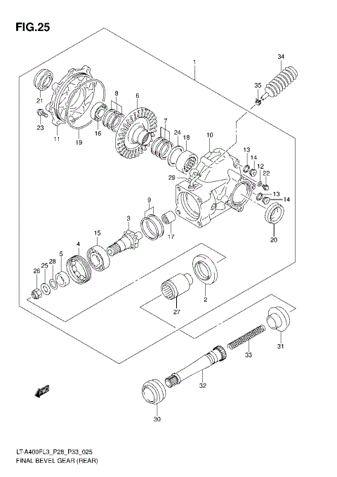 FINAL BEVEL GEAR (REAR)