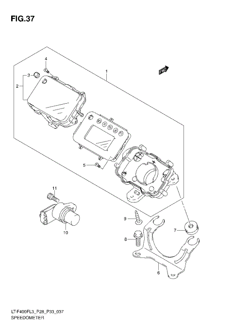SPEEDOMETER (LT-F400FZL3 P33)