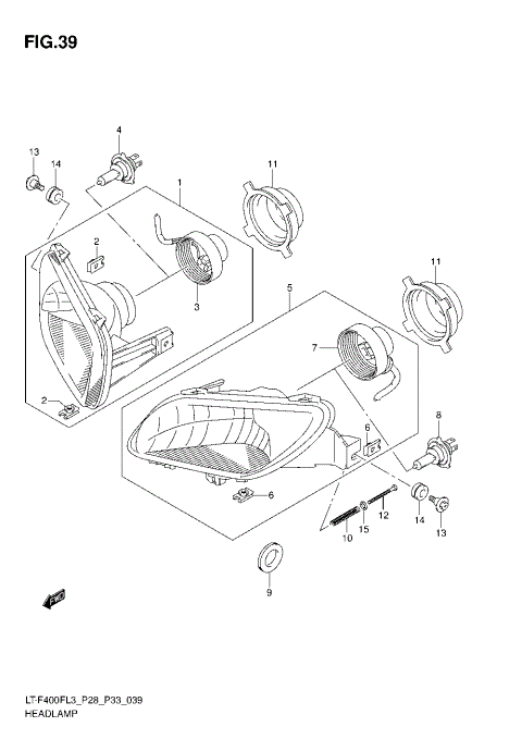 HEADLAMP (LT-F400FL3 P33)