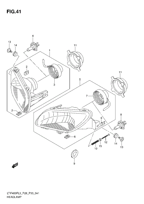 HEADLAMP (LT-F400FZL3 P33)