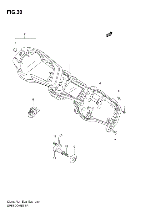 SPEEDOMETER (DL650AL3 E33)