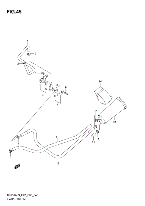 EVAP SYSTEM (DL650AL3 E33)