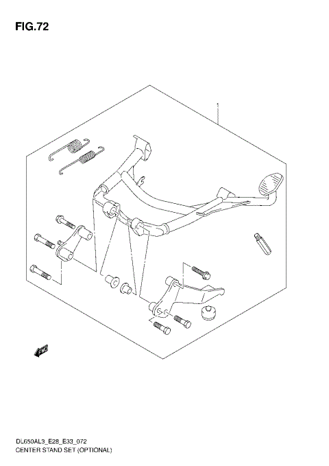 CENTER STAND SET (OPTIONAL)