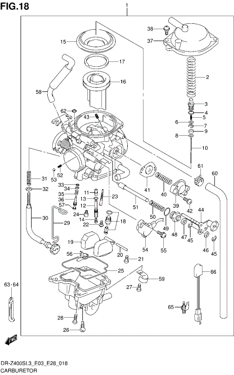 CARBURETOR (DR-Z400SL3 E33)