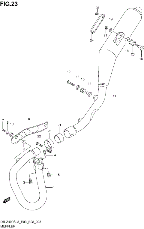 MUFFLER (DR-Z400SL3 E28)