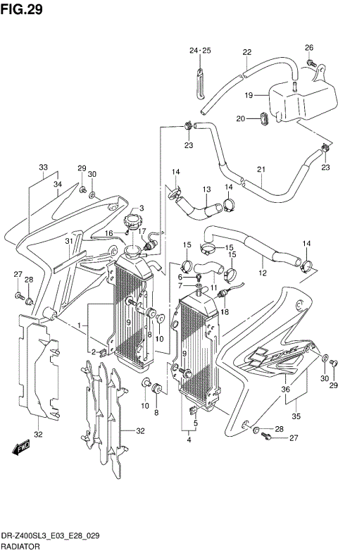 RADIATOR (DR-Z400SL3 E03)