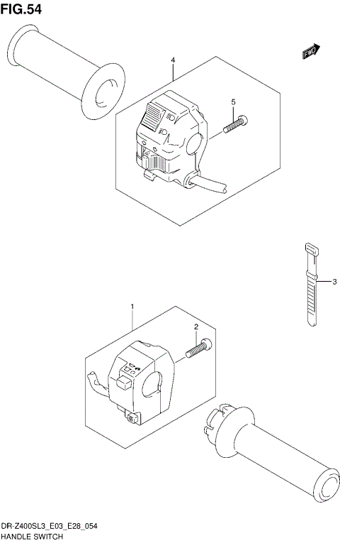 HANDLE SWITCH (DR-Z400SL3 E33)