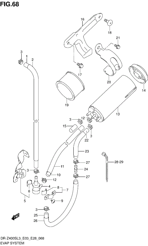 EVAP SYSTEM (DR-Z400SL3 E33)