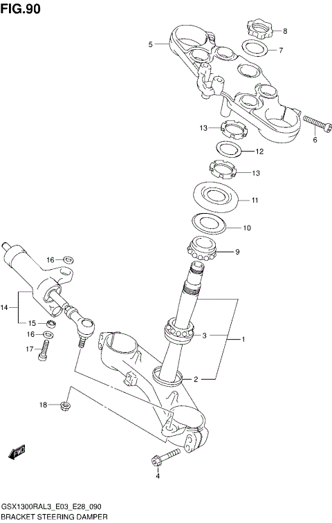 BRACKET STEERING DAMPER