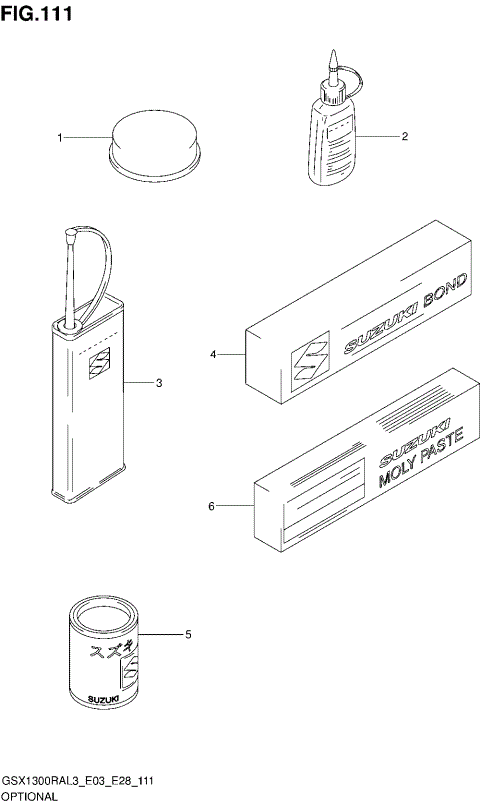 OPTIONAL (GSX1300RAL3 E03)