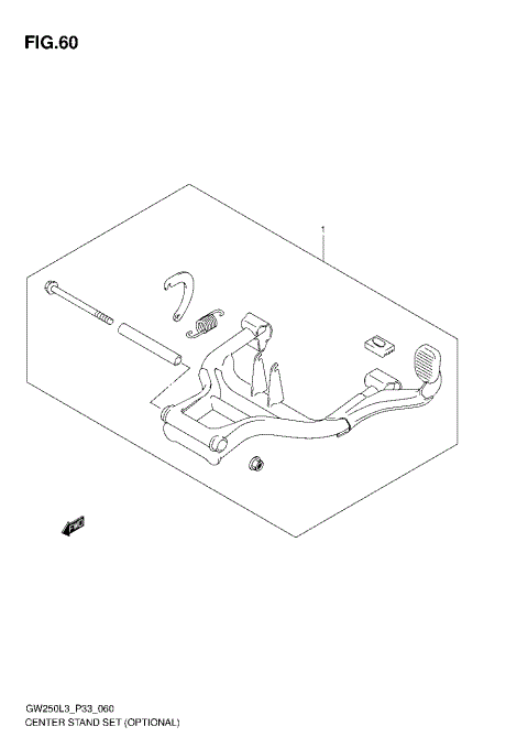 CENTER STAND SET (OPTIONAL)
