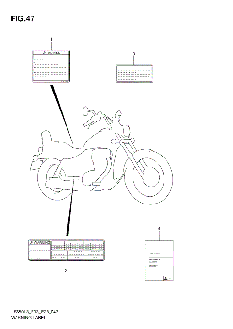 WARNING LABEL (LS650L3 E03)