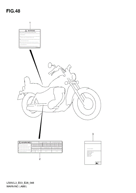 WARNING LABEL (LS650L3 E28)