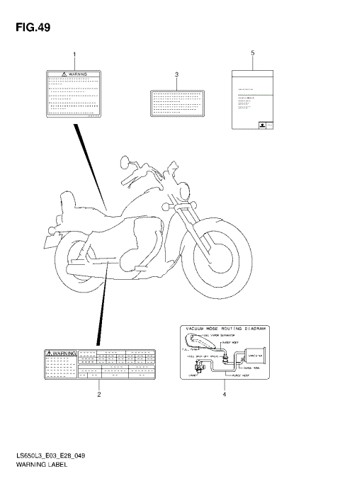 WARNING LABEL (LS650L3 E33)