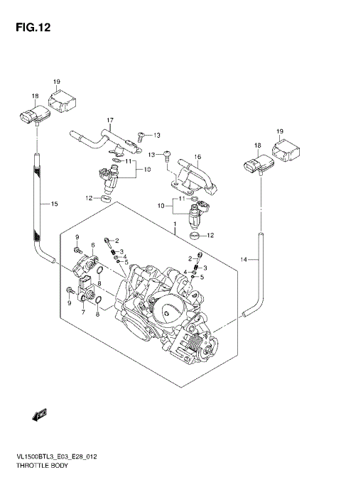 THROTTLE BODY (VL1500BTL3 E28)