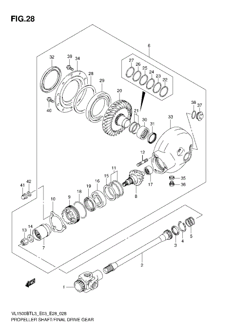 PROPELLER SHAFT/FINAL DRIVE GEAR