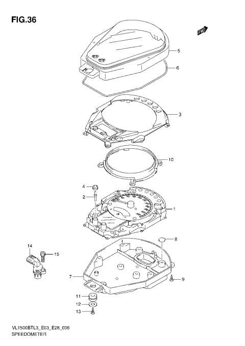 SPEEDOMETER (VL1500BTL3 E28)