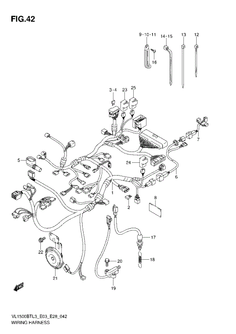 WIRING HARNESS (VL1500BTL3 E03)