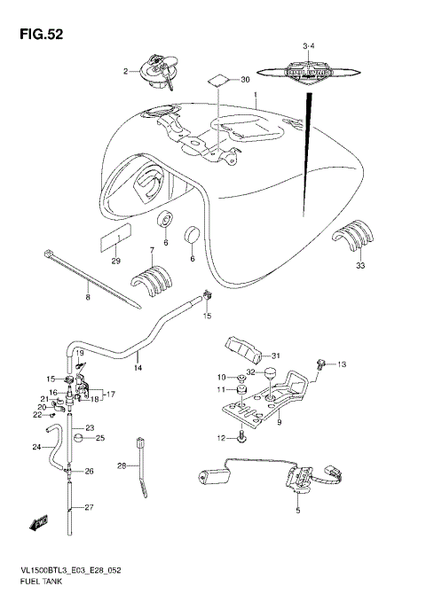FUEL TANK (VL1500BTL3 E03)