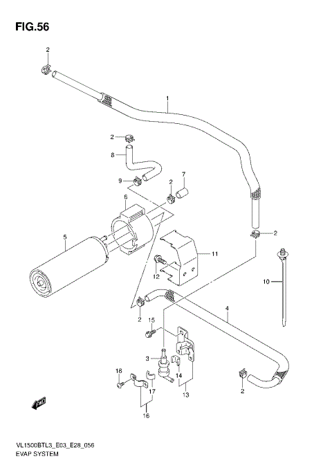 EVAP SYSTEM (VL1500BTL3 E33)