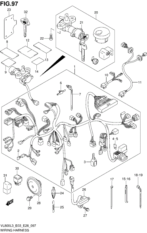 WIRING HARNESS (VL800L3 E03)